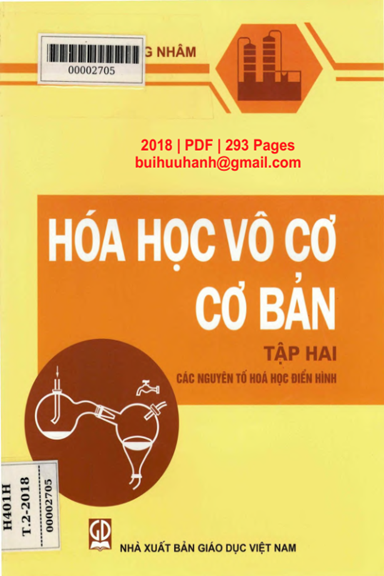 Hóa Học Vô Cơ Cơ Bản Tập 2-Các Nguyên Tố Hóa Học Điển Hình (NXB Giáo Dục 2018) - Hoàng Nhâm