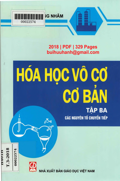 Hóa Học Vô Cơ Cơ Bản Tập 3-Các Nguyên Tố Chuyển Tiếp (NXB Giáo Dục 2018) - Hoàng Nhâm, 329 Trang