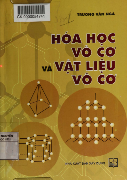 Hóa Học Vô Cơ Và Vật Liệu Vô Cơ (NXB Xây Dựng 2010) - Trương Văn Ngà, 277 Trang