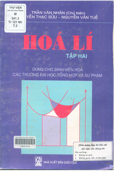 Hóa Lí Tập 2 (NXB Giáo Dục 2007) - Trần Văn Nhân, 209 Trang