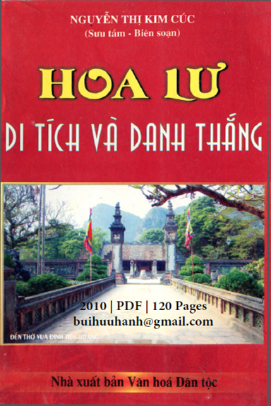 Hoa Lư Di Tích Và Danh Thắng (NXB Văn Hóa Dân Tộc 2010) - Nguyễn Thị Kim Cúc, 120 Trang