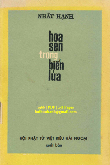 Hoa Sen Trong Biển Lửa (NXB Hội Phật Tử 1966) - Thích Nhất Hạnh, 258 Trang