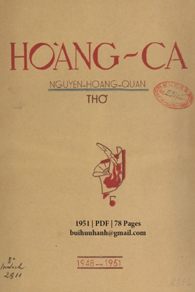 Hoàng Ca (NXB Nguyễn Văn Tín 1951) - Nguyễn Hoàng Quân, 78 Trang