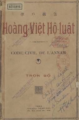 Hoàng Việt Hộ Luật (NXB Tiếng Dân 1944) - Nhiều Tác Giả, 421 Trang