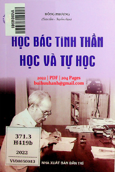 Học Bác Tinh Thần Học Và Tự Học (NXB Dân Trí 2022) - Đông Phương, 204 Trang