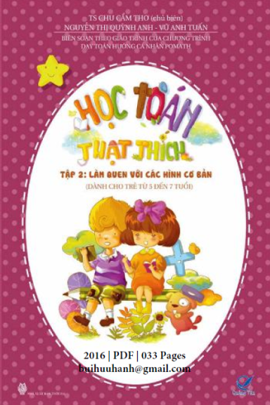 Học Toán Thật Thích Tập 2-Làm Quen Với Các Hình Cơ Bản Cho Trẻ (NXB Thời Đại 2016) - Chu Cẩm Thơ