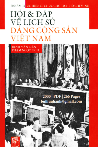 Hỏi & Đáp Về Lịch Sử Đảng Cộng Sản Việt Nam (NXB Trẻ 2000) - Đinh Văn Liên, 266 Trang