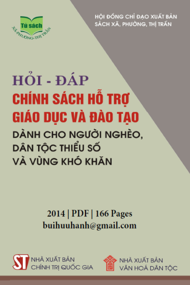 Hỏi-Đáp Chính Sách Hỗ Trợ Giáo Dục Và Đào Tạo (NXB Chính Trị 2014) - Hà Anh, 166 Trang