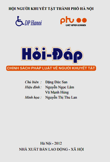 Hỏi Đáp Chính Sách Pháp Luật Người Khuyết Tật (NXB Lao Động Xã Hội 2012) - Đặng Đức San, 116 Trang