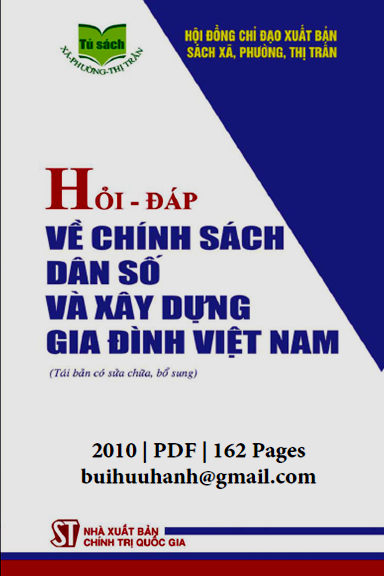Hỏi-Đáp Về Chính Sách Dân Số Và Xây Dựng Gia Đình Việt Nam (NXB Chính Trị 2010) - Dương Thị Xuân