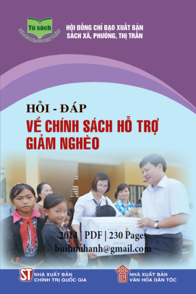 Hỏi-Đáp Về Chính Sách Hỗ Trợ Giảm Nghèo (NXB Chính Trị 2014) - Hà Anh, 230 Trang