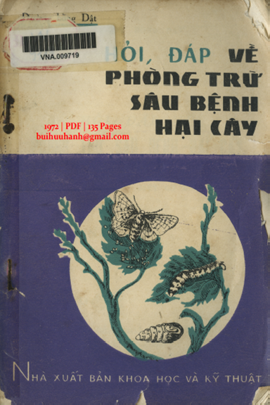 Hỏi Đáp Về Phòng Trừ Sâu Bệnh Hại Cây Tập 1 (NXB Khoa Học Kỹ Thuật 1972) - Đường Hồng Dật, 135 Trang