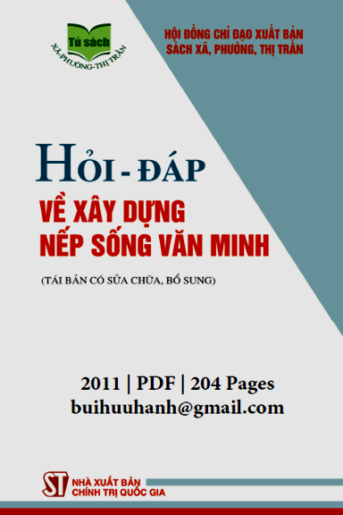 Hỏi-Đáp Về Xây Dựng Nếp Sống Văn Minh (NXB Chính Trị 2011) - Trần Thị Tuyết Mai, 204 Trang