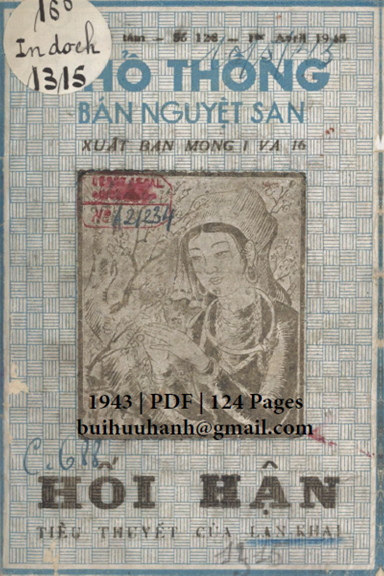 Hối Hận (NXB Tân Dân 1943) - Lan Khai, 124 Trang