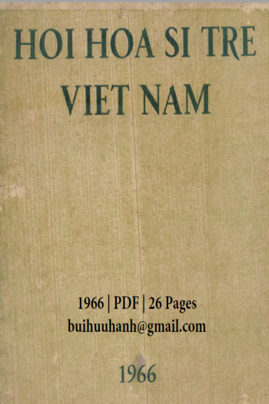 Hội Họa Sĩ Trẻ Việt Nam (NXB Sài Gòn 1966) - Nguyễn Cao Nguyên, 26 Trang
