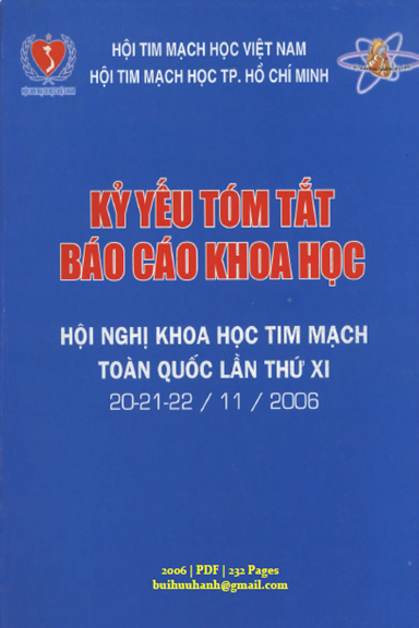 Hội Nghị Khoa Học Tim Mạch Toàn Quốc Lần Thứ XI (NXB Giao Thông Vận Tải 2006) - Phạm Mạnh Hùng