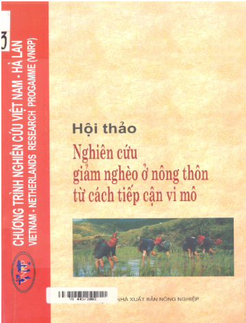 Hội Thảo Nghiên Cứu Giảm Nghèo Ở Nông Thôn Từ Cách Tiếp Cận Vi Mô - Nhiều Tác Giả, 533 Trang