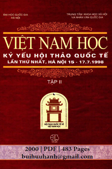 Hội Thảo Quốc Tế Về Việt Nam Học Lần I Tập 2 (NXB Thế Giới 2000) - Nhiều Tác Giả, 483 Trang