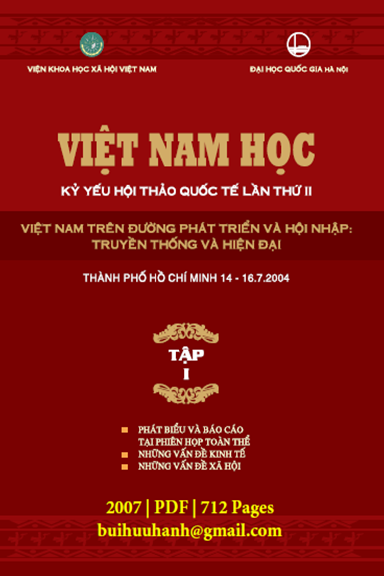 Hội Thảo Quốc Tế Về Việt Nam Học Lần II Tập 1 (NXB Thế Giới 2007) - Nhiều Tác Giả, 712 Trang