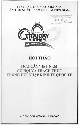 Hội Thảo Trái Cây Việt Nam-Cơ Hội Và Thách Thức Trong Hội Nhập Kinh Tế Quốc Tế - Nguyễn Minh Châu