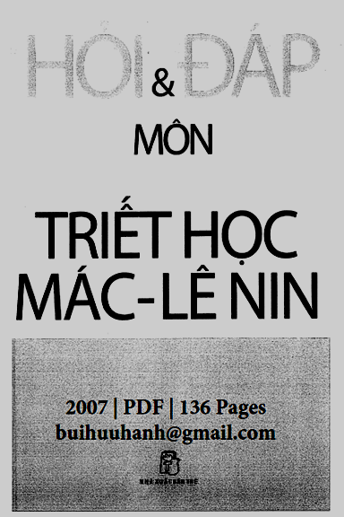 Hỏi Và Đáp Môn Triết Học Mác-Lênin (NXB Trẻ 2007) - Nguyễn Ngọc Khá, 136 Trang