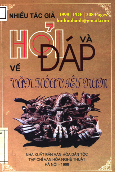 Hỏi Và Đáp Về Văn Hóa Việt Nam (NXB Văn Hóa Dân Tộc 1998) - Nguyễn Chí Bền, 308 Trang