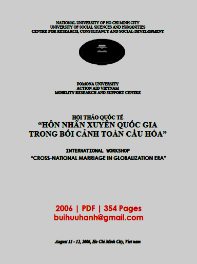 Hôn Nhân Xuyên Quốc Gia Trong Bối Cảnh Toàn Cầu Hóa (NXB Đại Học Quốc Gia 2006) - Ngô Văn Lệ