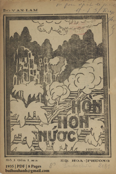 Hồn Non Nước Số 1-9 (NXB Lang Tuyết 1935) - Đỗ Văn Lâm, 72 Trang