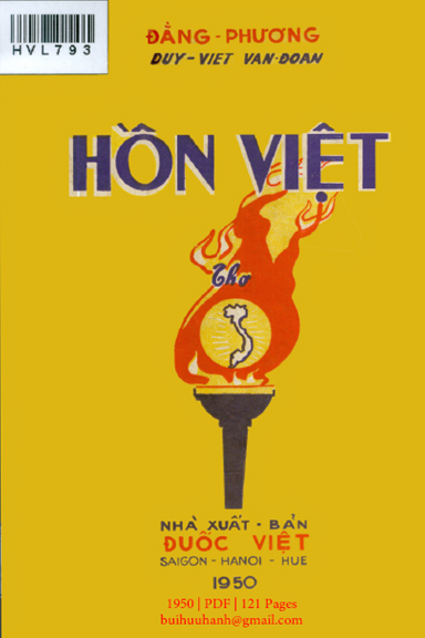 Hồn Việt (NXB Đuốc Việt 1950) - Đằng Phương, 121 Trang