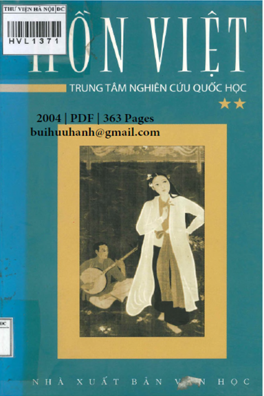 Hồn Việt Tập 2 (NXB Văn Học 2004) - Huy Cận, 363 Trang