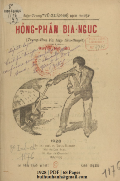 Hồng Phấn Địa Ngục Quyển 2 (NXB Thực Nghiệp 1928) - Vũ Xuân Đệ, 68 Trang