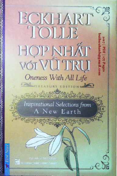 Hợp Nhất Với Vũ Trụ (NXB Tổng Hợp 2017) - Eckhart Tolle, 177 Trang
