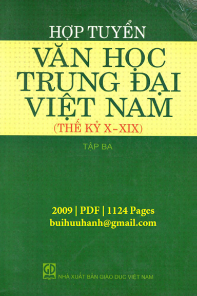 Hợp Tuyển Văn Học Trung Đại Việt Nam Tập 3 (NXB Giáo Dục 2009) - Bùi Duy Tân, 1124 Trang