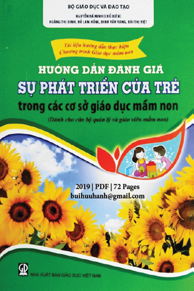 Hướng Dẫn Đánh Giá Sự Phát Triển Của Trẻ (NXB Giáo Dục 2019) - Nguyễn Bá Minh, 72 Trang