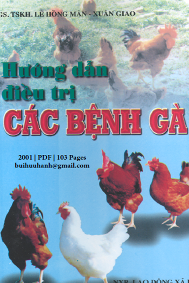Hướng Dẫn Điều Trị Các Bệnh Gà (NXB Lao Động Xã Hội 2001) - Lê Hồng Mận, 103 Trang