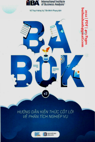Hướng Dẫn Kiến Thức Cốt Lõi Về Phân Tích Nghiệp Vụ (NXB Hồng Đức 2022) - Trần Minh Phụng, 403 Trang