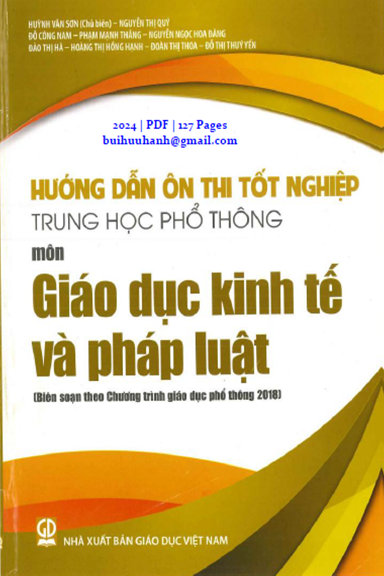Hướng Dẫn Ôn Thi Tốt Nghiệp THPT Môn Giáo Dục Kinh Tế Và Pháp Luật - Huỳnh Văn Sơn, 127 Trang