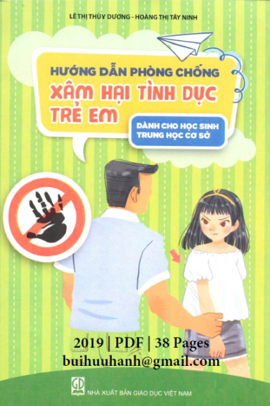 Hướng Dẫn Phòng Chống Xâm Hại Tình Dục Trẻ Em (NXB Giáo Dục 2019) - Lê Thị Thùy Dương, 38 Trang
