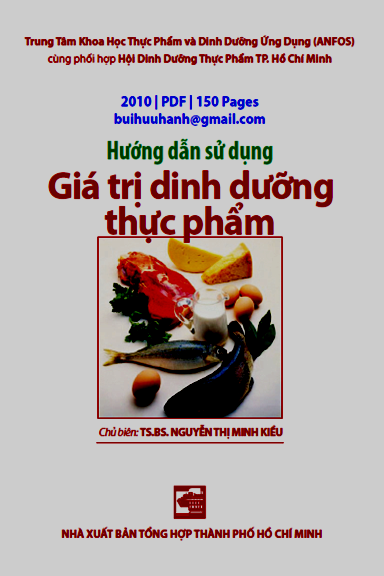 Hướng Dẫn Sử Dụng Giá Trị Dinh Dưỡng Thực Phẩm (NXB Tổng Hợp 2010) - Nguyễn Thị Minh Kiều, 150 Trang