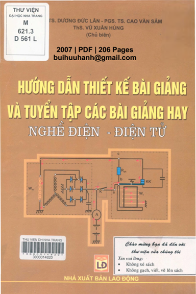 Hướng Dẫn Thiết Kế Bài Giảng Và Tuyển Tập Các Bài Giảng Hay Nghề Điện-Điện Tử - Dương Đức Lân