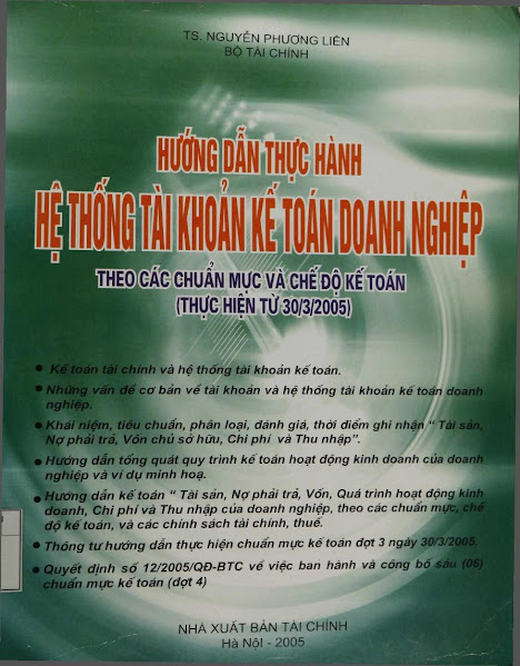 Hướng Dẫn Thực Hành Hệ Thống Tài Khoản Kế Toán Doanh Nghiệp-Theo Các Chuẩn Mực Và Chế Độ Kế Toán