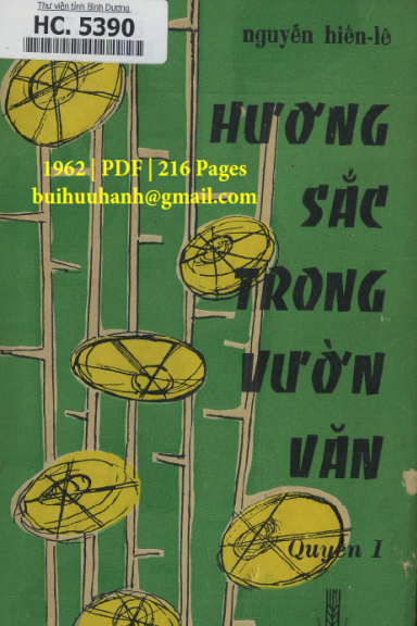 Hương Sắc Trong Vườn Văn Quyển 1 (NXB Khai Trí 1962) - Nguyễn Hiến Lê, 216 Trang