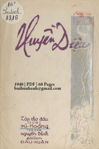 Huyền Diệu (NXB Đầu Xuân 1940) - Vũ Hoằng, 68 Trang