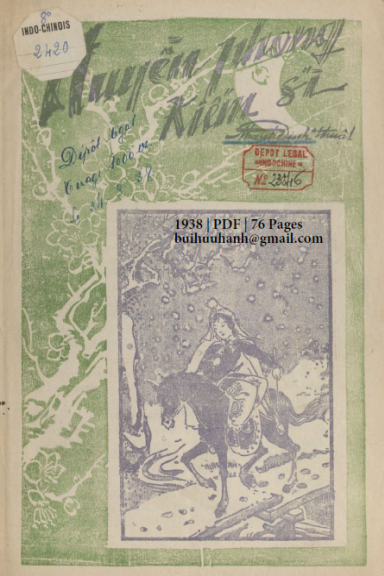 Huyền Phong Kiếm Sĩ (NXB Vạn Tường 1938) - Thanh Đình, 76 Trang
