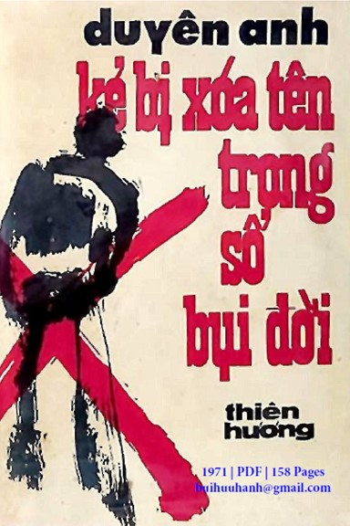 Kẻ Bị Xóa Tên Trong Sổ Bụi Đời (NXB Thiên Hương 1971) - Duyên Anh, 158 Trang