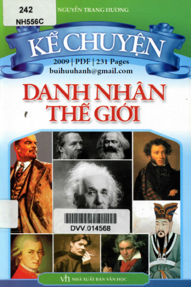 Kể Chuyện Danh Nhân Thế Giới (NXB Văn Học 2009) - Nguyễn Trang Hương, 231 Trang