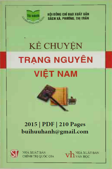 Kể Chuyện Trạng Nguyên Việt Nam (NXB Chính Trị 2015) - Bảo An, 210 Trang