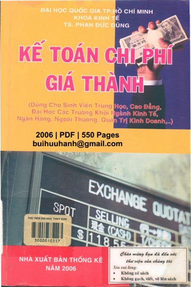 Kế Toán Chi Phí Giá Thành (NXB Thống Kê 2006) - Phan Đức Dũng, 550 Trang