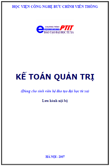 Kế Toán Quản Trị (NXB Hà Nội 2007) - Đinh Xuân Dũng, 211 Trang