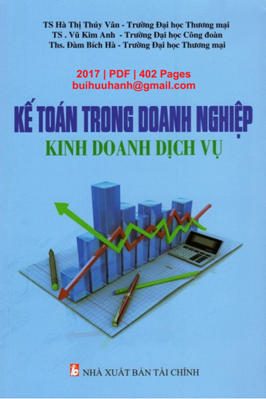Kế Toán Trong Doanh Nghiệp Kinh Doanh Dịch Vụ (NXB Tài Chính 2017) - Hà Thị Thúy Vân, 402 Trang
